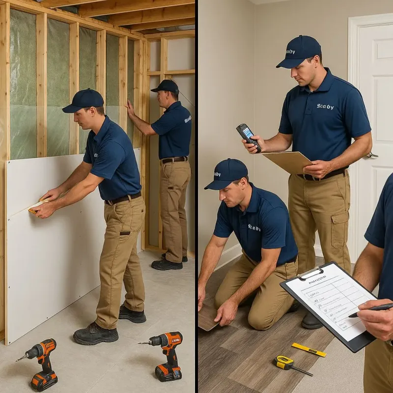 Repairs and Reconstruction process in New Hope, PA